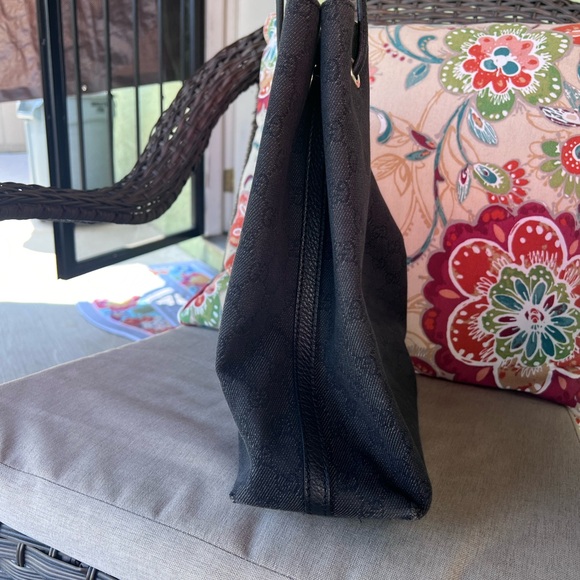 Authentic Gucci Black Canvas Tote Bag! - Picture 6 of 10